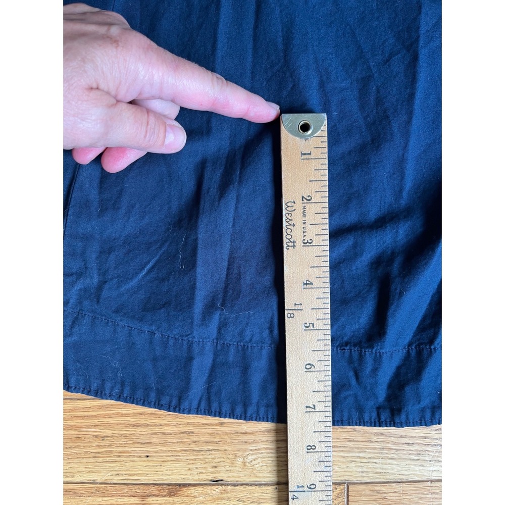 Banana Republic Navy Blue Cotton Poplin Halter Midi Dress Fit & Flare S Nautical - Picture 6 of 7